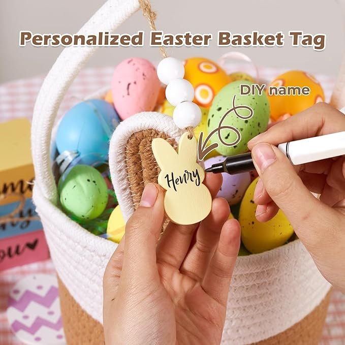 Ultimate Personalized Easter Bunny Basket – A Magical Gift for Kids!