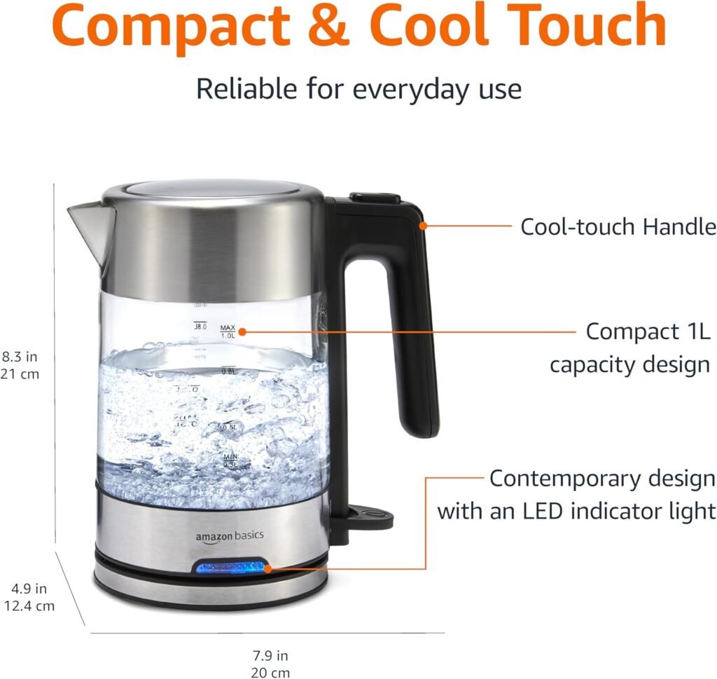 Revolutionize Your Mornings: Powerful Amazon Basics Electric Kettle for Fast, Safe & Hassle-Free Boiling