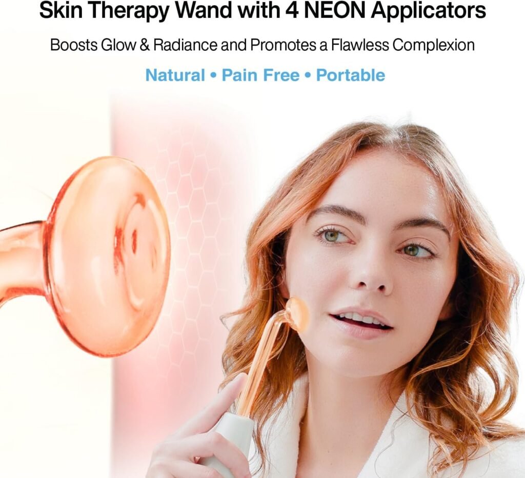 Transform Your Skin at Home: NuDerma High-Frequency Wand for Clear, Youthful, Radiant Results
